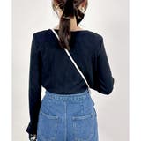 【2025AW新作】テレコ長袖レース使いTシャツ | CLOTHY | 詳細画像5 