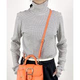 ボーダー | 【2025AW新作】テレコ長袖サムホール付きタートルネックTシャツ | CLOTHY