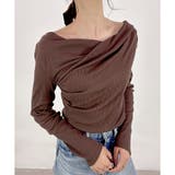 【2025AW新作】テレコ長袖カシュクールTシャツ | CLOTHY | 詳細画像15