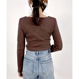 【2025AW新作】テレコ長袖カシュクールTシャツ | CLOTHY | 詳細画像16