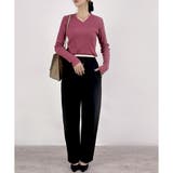 【2025AW新作】ネックが選べる長袖ベーシックリブTシャツ | CLOTHY | 詳細画像35 