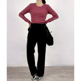 【2025AW新作】ネックが選べる長袖ベーシックリブTシャツ | CLOTHY | 詳細画像70 