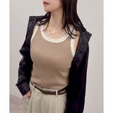 【2026SS新作】テレコバイカラータンクトップ | CLOTHY | 詳細画像7