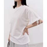 オフホワイト | 【2026SS新作】さらさら天竺袖リボンT | CLOTHY