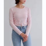 ピンク | 【スムース】長袖クルーネックTシャツ | CLOTHY
