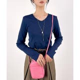 ネイビー(NEW) | 【コットン100％】長袖VネックTシャツ | CLOTHY