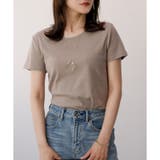 モカ | 【コットン100％】半袖クルーネックTシャツ | CLOTHY