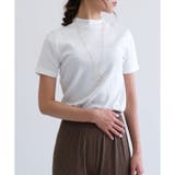 ホワイト | 【コットン100％】半袖プチハイTシャツ | CLOTHY