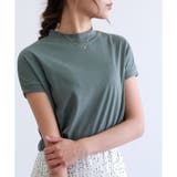 オリーブ | 【スムース】モックネックTシャツ | CLOTHY