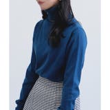 ブルーグリーン | 【もちもちニット】タートルネックニット | CLOTHY