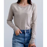 グレージュ | 【もちもちニット】クルーネックニット | CLOTHY