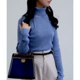 ダークサックス | ■残りわずか■タートルネックリブニット | CLOTHY