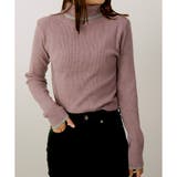 ローズ×シルバー(TN) | 【2024AW新作】配色ラインリブニット | CLOTHY