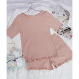 (テレコ)サーモンピンク | 【アウトレット】2点セット ルームウェア セットアップ 夏 | CLOTHY