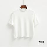 ホワイト | ハイネック 半袖 Tシャツ | IRADOWL