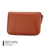 ブラウン | カードケース カード収納 ミニ財布 | IRADOWL