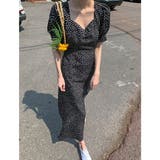 ドット柄ワンピース スイート ハートネック | IRADOWL | 詳細画像3 