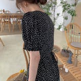 ドット柄ワンピース スイート ハートネック | IRADOWL | 詳細画像4 