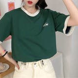 バイカラーTシャツ 半袖 カジュアル | IRADOWL | 詳細画像3
