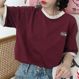 バイカラーTシャツ 半袖 カジュアル | IRADOWL | 詳細画像5