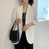 オーバーサイズ半袖ジャケット 5分袖 ライトアウター | IRADOWL | 詳細画像8