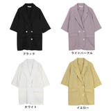 オーバーサイズ半袖ジャケット 5分袖 ライトアウター | IRADOWL | 詳細画像20