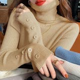 ベージュ | トップス リブ ニット | IRADOWL