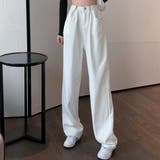 ホワイト | パンツ ハイウエスト タック | IRADOWL