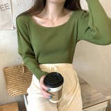 トップス スクエアネック タイト | IRADOWL | 詳細画像4 