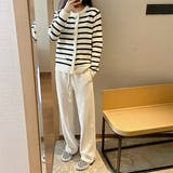 カーディガン トップス ボーダー柄 | IRADOWL | 詳細画像2 