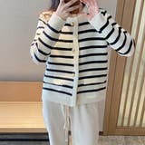 カーディガン トップス ボーダー柄 | IRADOWL | 詳細画像7 