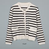 カーディガン トップス ボーダー柄 | IRADOWL | 詳細画像12 