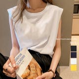 トップス クルーネック フレンチスリーブ | IRADOWL | 詳細画像1