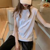 トップス クルーネック フレンチスリーブ | IRADOWL | 詳細画像7
