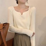 アイボリー | トップス ニット リブ | IRADOWL