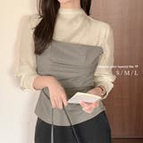 トップス ハイネック ギャザー | IRADOWL | 詳細画像1 