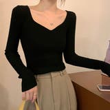 ブラック | トップス ニット リブ | IRADOWL