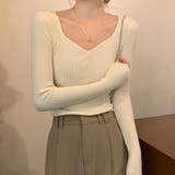 アイボリー | トップス ニット リブ | IRADOWL