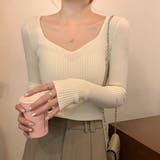 トップス ニット リブ | IRADOWL | 詳細画像7 