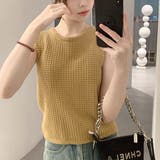 トップス ワッフル 凹凸 | IRADOWL | 詳細画像13