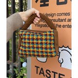 イエロー | バッグ ハンドバッグ 千鳥格子 | IRADOWL