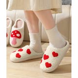 スリッパ ルームシューズ ハート柄 | IRADOWL | 詳細画像2 