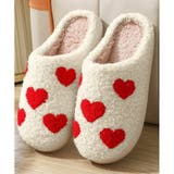 スリッパ ルームシューズ ハート柄 | IRADOWL | 詳細画像1 
