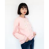 ガーリーデザイン薄手トレーナー 長袖 トップス | Frenchic | 詳細画像4 