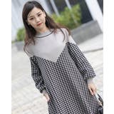 千鳥柄 ニットワンピースロング | Frenchic | 詳細画像12