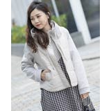 グレー | フード付き中わたアウター | Frenchic