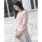 刺繍フラワーニット | Frenchic | 詳細画像4 