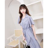 ギンガムチェック柄サイド紐付きフリルワンピース | Frenchic | 詳細画像11