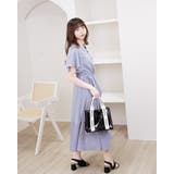 ギンガムチェック柄サイド紐付きフリルワンピース | Frenchic | 詳細画像2
