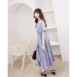 ギンガムチェック柄サイド紐付きフリルワンピース | Frenchic | 詳細画像3